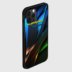 Чехол для iPhone 12 Pro Cyberpunk 2077 phantom liberty logo, цвет: 3D-черный — фото 2