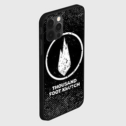 Чехол для iPhone 12 Pro Thousand Foot Krutch с потертостями на темном фоне, цвет: 3D-черный — фото 2