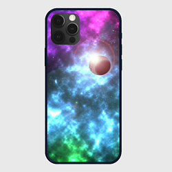 Чехол для iPhone 12 Pro Планета в космическом пространстве, цвет: 3D-черный