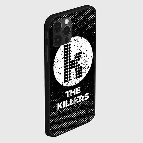 Чехол iPhone 12 Pro The Killers с потертостями на темном фоне / 3D-Черный – фото 2