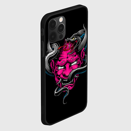 Чехол iPhone 12 Pro Demon with snake / 3D-Черный – фото 2