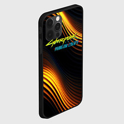 Чехол для iPhone 12 Pro Black gold cyberpunk phantom liberty, цвет: 3D-черный — фото 2