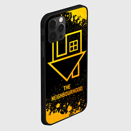 Чехол iPhone 12 Pro The Neighbourhood - gold gradient / 3D-Черный – фото 2