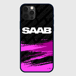 Чехол iPhone 12 Pro Saab pro racing: символ сверху