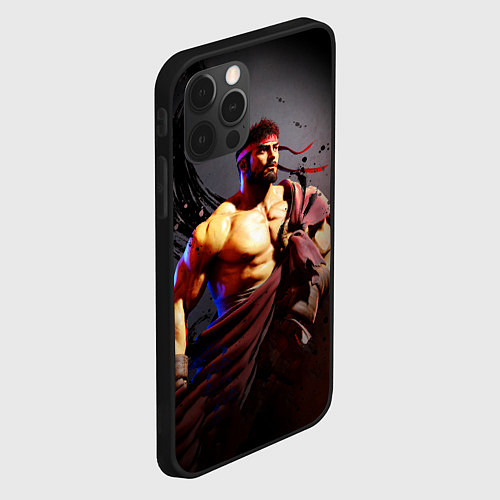 Чехол iPhone 12 Pro Street Fighter: Ryu / 3D-Черный – фото 2