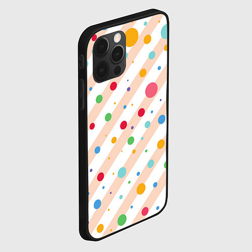 Чехол iPhone 12 Pro Color circles / 3D-Черный – фото 2