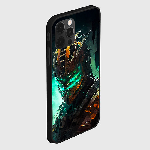 Чехол iPhone 12 Pro Dead Space horror / 3D-Черный – фото 2