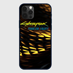 Чехол iPhone 12 Pro Cyberpunk 2077 phantom liberty black gold