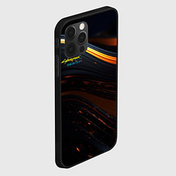 Чехол для iPhone 12 Pro Cyberpunk 2077 phantom liberty black gold logo, цвет: 3D-черный — фото 2