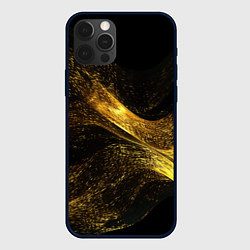 Чехол для iPhone 12 Pro Золотая пыльца, цвет: 3D-черный