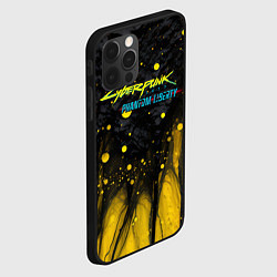 Чехол для iPhone 12 Pro Cyberpunk 2077 phantom liberty black gold, цвет: 3D-черный — фото 2