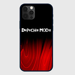 Чехол для iPhone 12 Pro Depeche Mode red plasma, цвет: 3D-черный
