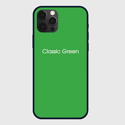 Чехол для iPhone 12 Pro Classic Green, цвет: 3D-черный