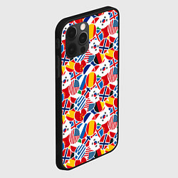 Чехол для iPhone 12 Pro Флаги стран мира, цвет: 3D-черный — фото 2