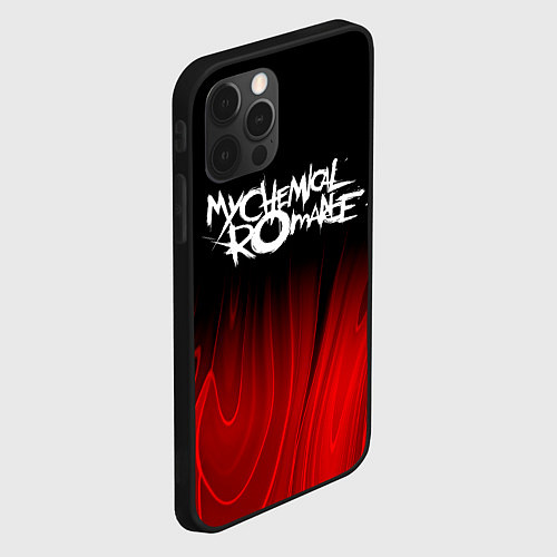 Чехол iPhone 12 Pro My Chemical Romance red plasma / 3D-Черный – фото 2