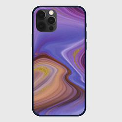 Чехол для iPhone 12 Pro Violet fantasy, цвет: 3D-черный