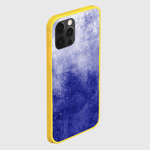 Чехол iPhone 12 Pro Текстура Ocean splash / 3D-Желтый – фото 2