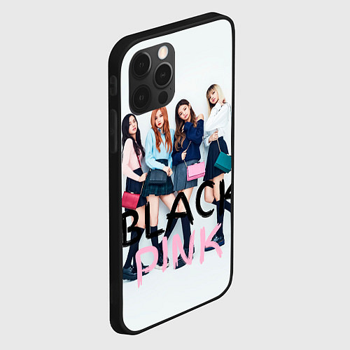 Чехол iPhone 12 Pro Blackpink girls / 3D-Черный – фото 2