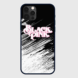 Чехол для iPhone 12 Pro Blackpink - черно-белый, цвет: 3D-черный