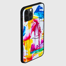 Чехол для iPhone 12 Pro Красочный принт, цвет: 3D-черный — фото 2