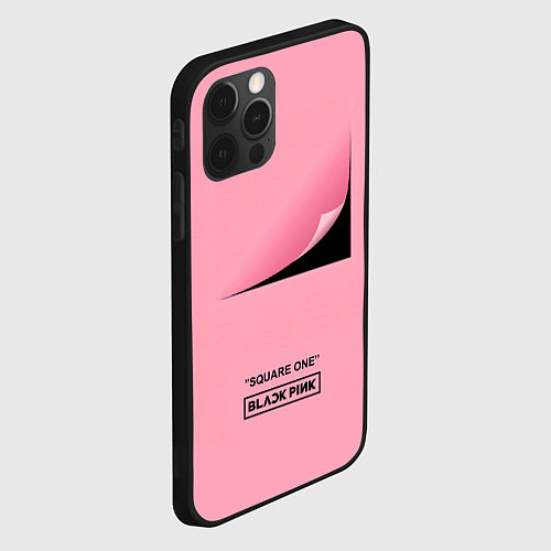 Чехол iPhone 12 Pro Blackpink Square one / 3D-Черный – фото 2