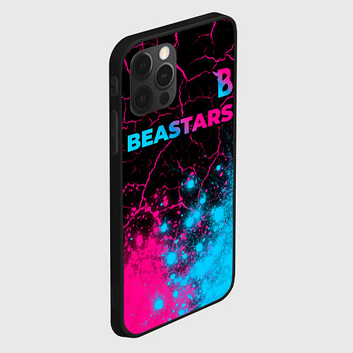 Чехол iPhone 12 Pro Beastars - neon gradient: символ сверху / 3D-Черный – фото 2