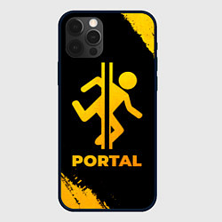 Чехол для iPhone 12 Pro Portal - gold gradient, цвет: 3D-черный