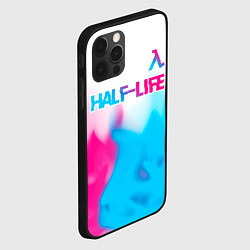 Чехол для iPhone 12 Pro Half-Life neon gradient style: символ сверху, цвет: 3D-черный — фото 2