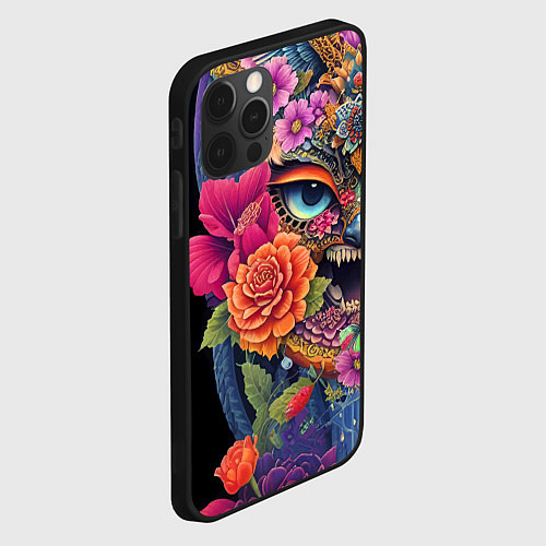 Чехол iPhone 12 Pro Irezumi - Japan - tattoo / 3D-Черный – фото 2