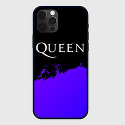 Чехол для iPhone 12 Pro Queen purple grunge, цвет: 3D-черный