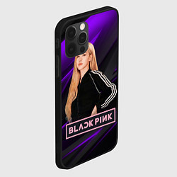 Чехол для iPhone 12 Pro Rose Blackpink, цвет: 3D-черный — фото 2