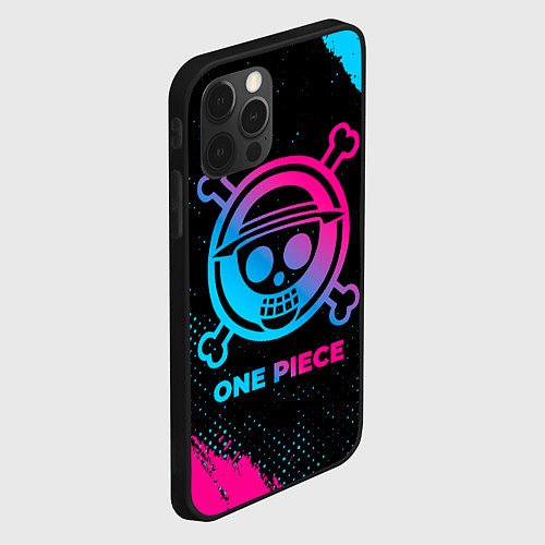 Чехол iPhone 12 Pro One Piece - neon gradient / 3D-Черный – фото 2