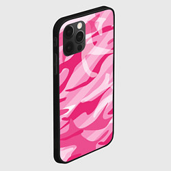 Чехол для iPhone 12 Pro Камуфляж в розовом, цвет: 3D-черный — фото 2