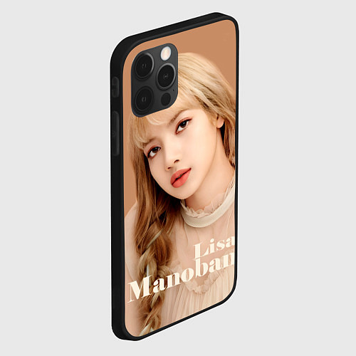 Чехол iPhone 12 Pro Blackpink Lisa blonde / 3D-Черный – фото 2