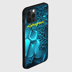 Чехол для iPhone 12 Pro Cyberpunk ice logo, цвет: 3D-черный — фото 2