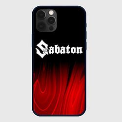 Чехол для iPhone 12 Pro Sabaton red plasma, цвет: 3D-черный