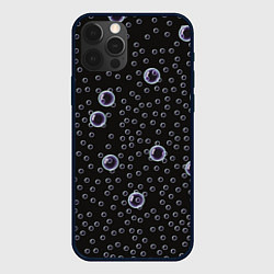 Чехол для iPhone 12 Pro Пузырьки, цвет: 3D-черный