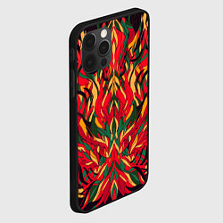 Чехол для iPhone 12 Pro Пожар в джунглях, цвет: 3D-черный — фото 2