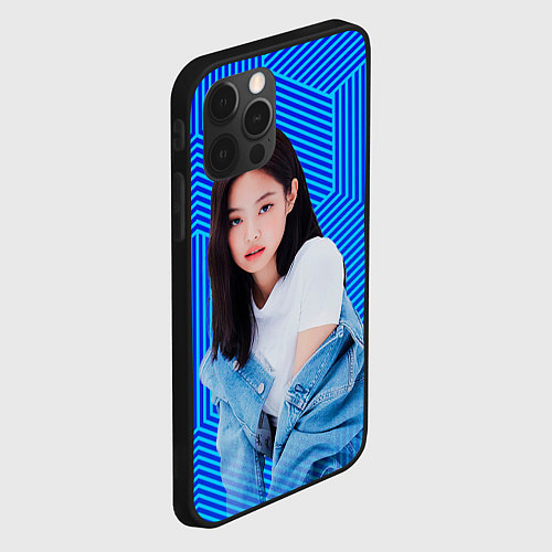 Чехол iPhone 12 Pro Jennie kpop music / 3D-Черный – фото 2