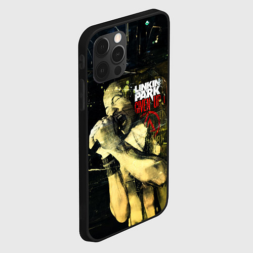 Чехол iPhone 12 Pro Linkin Park Given Up / 3D-Черный – фото 2