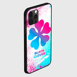 Чехол для iPhone 12 Pro Black Clover neon gradient style, цвет: 3D-черный — фото 2