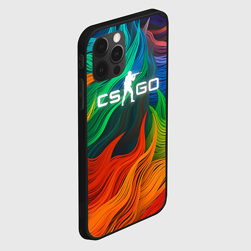 Чехол iPhone 12 Pro Cs Go Logo Color / 3D-Черный – фото 2