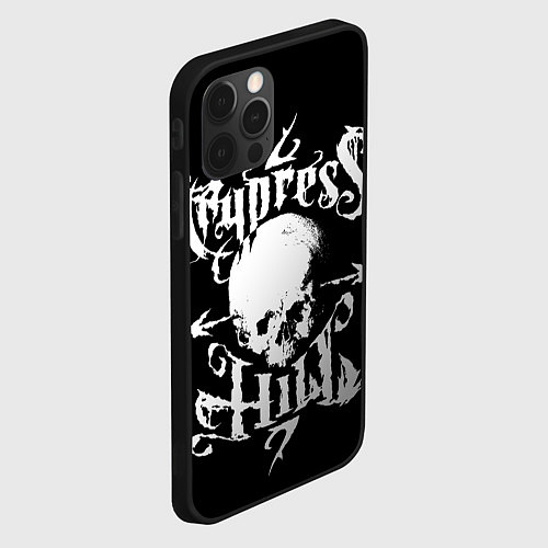 Чехол iPhone 12 Pro Cypress hill - skull arrows / 3D-Черный – фото 2