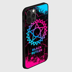 Чехол для iPhone 12 Pro Black Butler - neon gradient, цвет: 3D-черный — фото 2