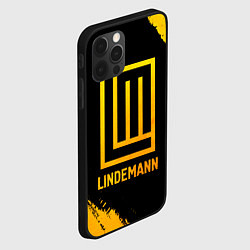 Чехол для iPhone 12 Pro Lindemann - gold gradient, цвет: 3D-черный — фото 2