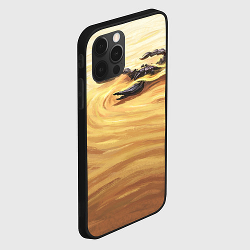 Чехол iPhone 12 Pro Жало скорпиона / 3D-Черный – фото 2