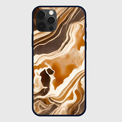 Чехол для iPhone 12 Pro Яшма серая, цвет: 3D-черный
