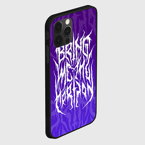 Чехол iPhone 12 Pro Bring Me The Horizon Lettering / 3D-Черный – фото 2