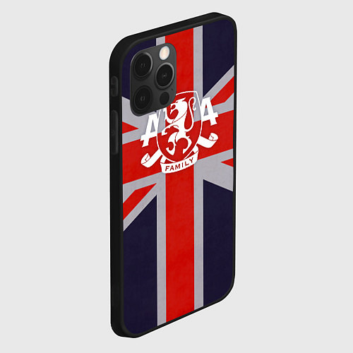 Чехол iPhone 12 Pro Asking Alexandria британский флаг / 3D-Черный – фото 2