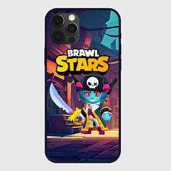 Чехол для iPhone 12 Pro Зомби пиратка Биби, цвет: 3D-черный